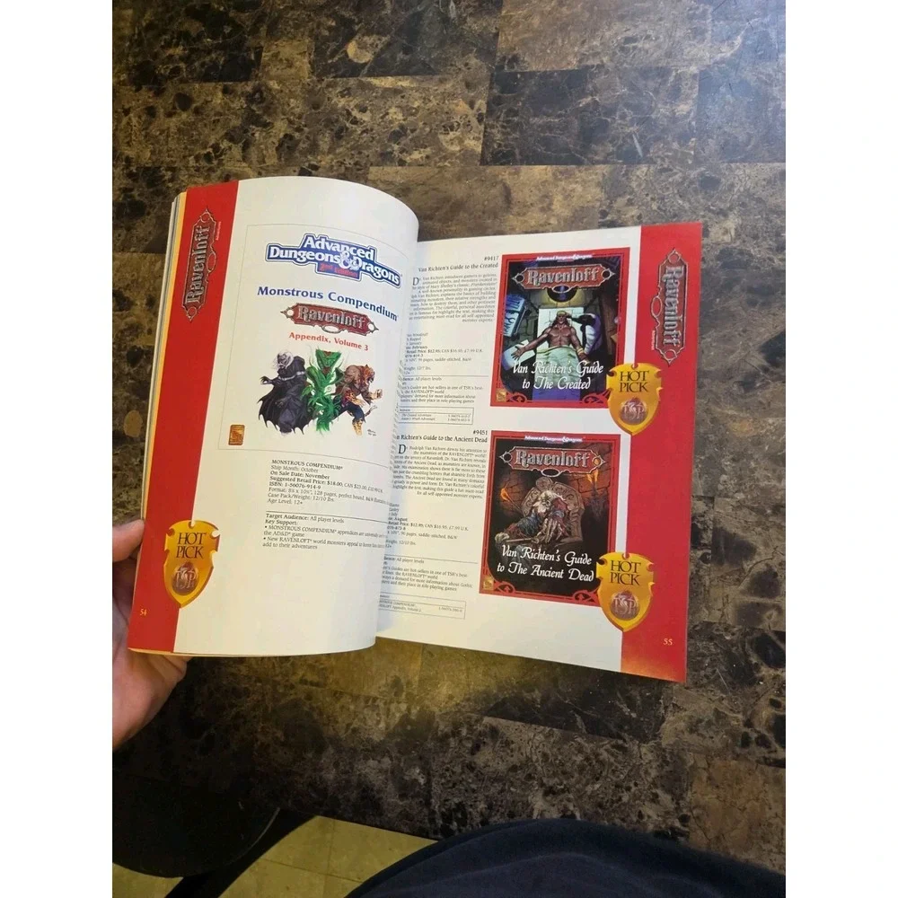1994 TSR MASTER CATALOG THE BEST IN GAMES & BOOKS VGC! Dungeons Dragons D&D